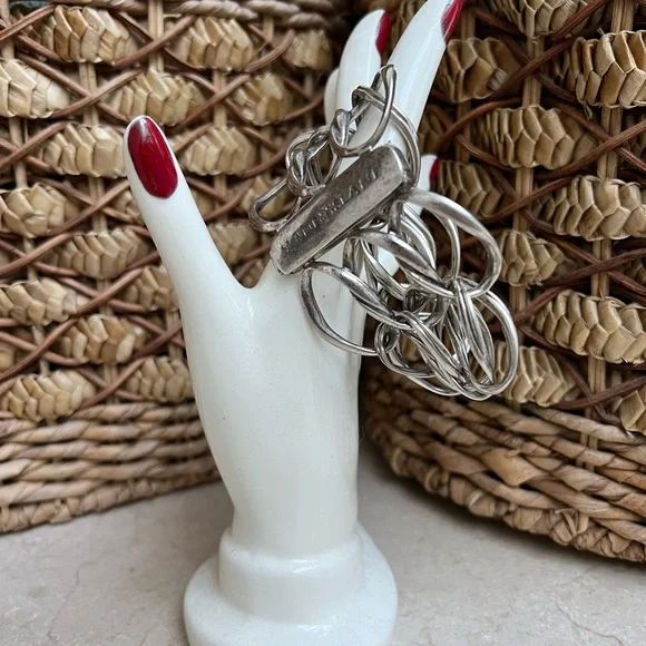 Slane & Slane Double link sterling bracelet - Picture 3 of 5